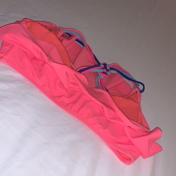 Cute bikini top racer back with ruffle - Picture 5 of 6